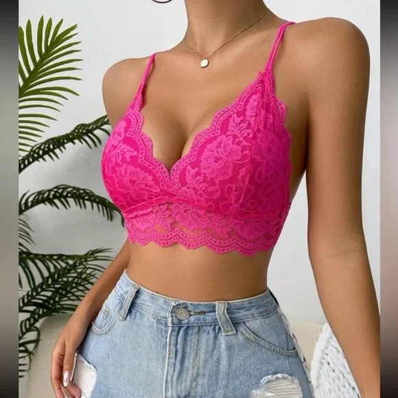 Hot Pink Bralette - Picture 4 of 5